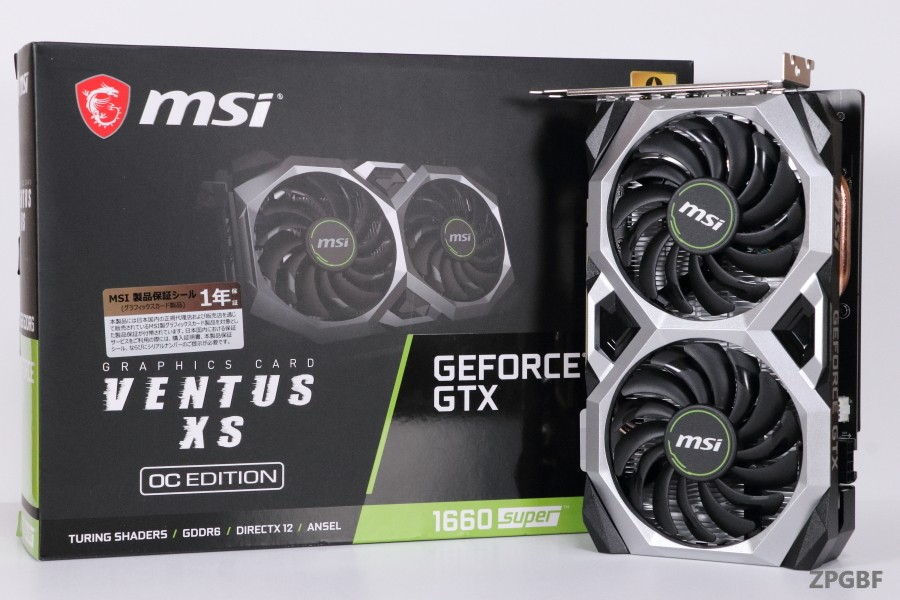 Msi Geforce Gtx 1660 Super Ventus Xs Oc レビュー Zpgbf