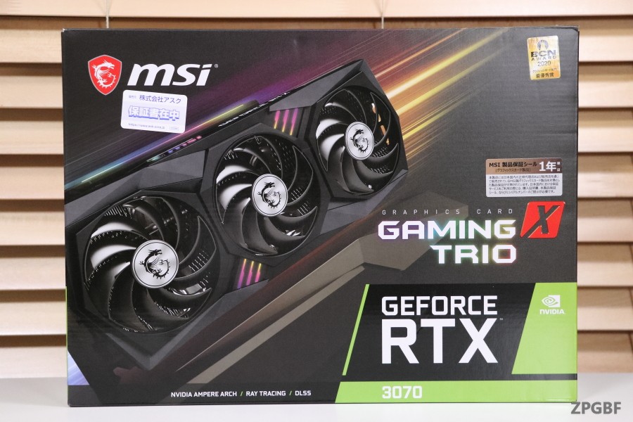 msi GEFORCE RTX 3070です。